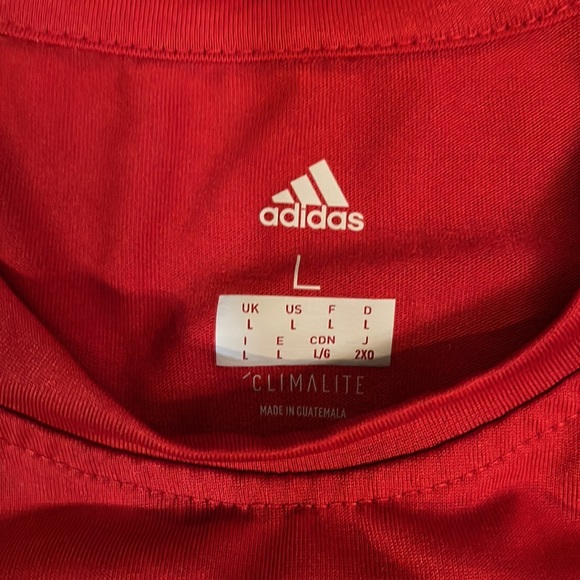 Men’s Large Adidas NC State Basketball Climalite Short Sleeve Shirt - Picture 3 of 3